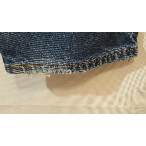 LEVIS 505 Mens Jeans Regular Straight Blue Denim Actual 36/35 Tag 36/36 - Picture 7 of 12